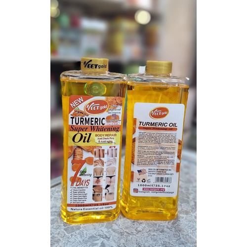 VEET GOLD Tumeric Super Whitening and Brightening Body Oil