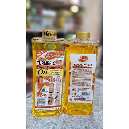 VEET GOLD Tumeric Super Whitening and Brightening Body Oil