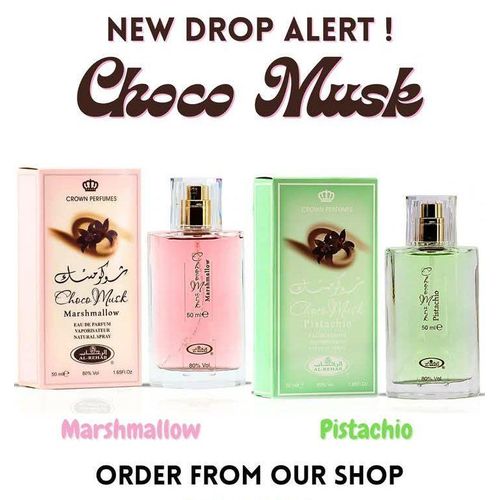 Al Rehab 2 in 1 Perfume Combo: Choco Musk Marshmallow + Choco Musk Pistachio