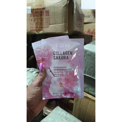 SADOER 3 In 1 SPECIAL PACKAGE: Collagen Sakura Toner + Collagen Sakura Eye Cream + Collagen Sakura Body Lotion + (FREE GIFT 2 Pcs Of Sheet Masks)