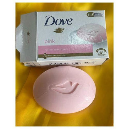 Vaseline 3 in 1 Selfcare Set: Daily Brightening Eventone Lotion + Dove Pink Soap +(Free pair of exfoliating gloves)