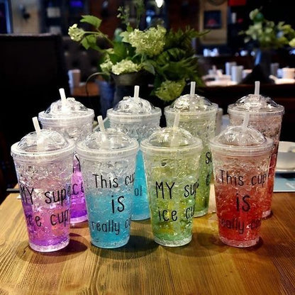 My Bottle 1 Pc Glitter Tumbler/ Cup With Lid