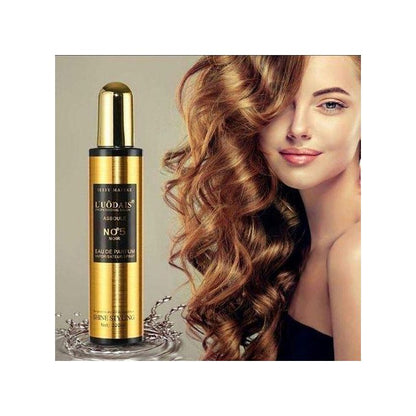 Luodais Black Curly Keeper, Hair Spray & Hair Serum Essential Oil For Women's Human Hair Wigs, Weaves Fragrance, Repair & Nourish Set