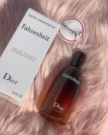 Generic Dior Fahrenheit 100 ml  EdT TESTER Plus free 5 travel spray and Deodorant
