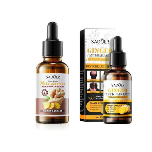 2 in 1, Ginger Hair Essence Hair Growth Serum + Ginger Anti Hair Loss Treatment Essence