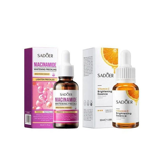 2 in 1, Niacinamide Whitening Freckling Brightening Essence + Vitamin C Brightening Essence