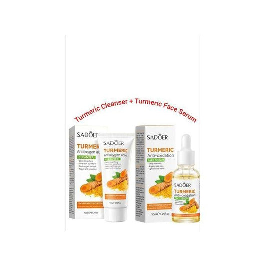 2 In 1 Turmeric Serum + Turmeric Facial Cleanser SET