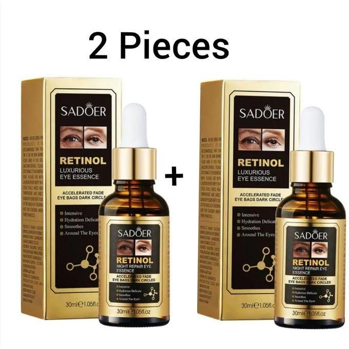 2 pcs Moisturizing Retinol Eye Serum Firming Anti Dark Circle Eyes Bags Skincare Eye Essence Skin Care For Eyes