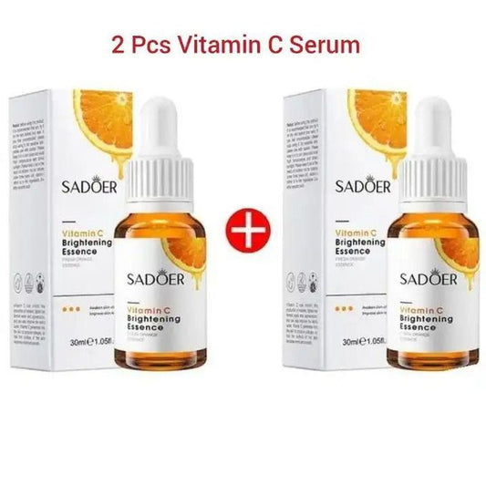 2 Pcs Nourishing Vitamin C Facial Serum Anti-Aging Anti-Wrinkle And Stretch Marks Essence Vitamin C Serum For Face Serum Reduces Fine Lines &...