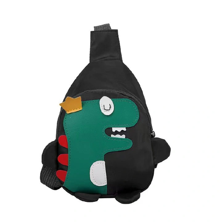 Children's backpack cartoon cute little dinosaur crossbody bag ultra light and large capacity zero wallet chest bag