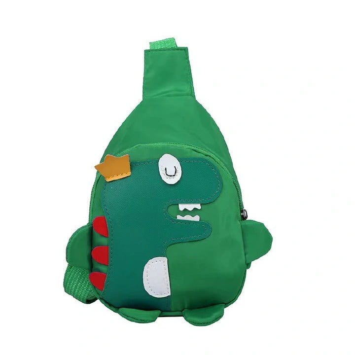 Children's backpack cartoon cute little dinosaur crossbody bag ultra light and large capacity zero wallet chest bag