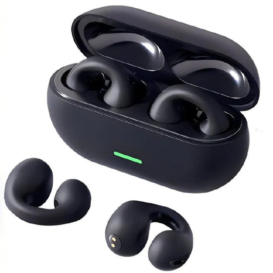 NEW Bluetooth 5.3 Wireless Bone Conduction Headphones T75 Clip Ear Music Noise Canceling Headset HD Call Sports Gaming Earphone
