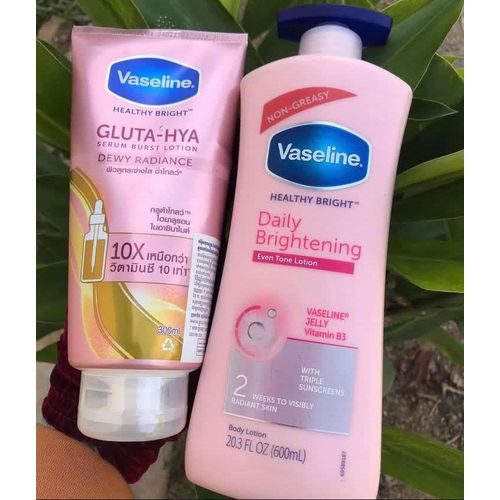 Vaseline 2 in 1 SPECIAL OFFER!!! Daily Brightening Even Tone Lotion + Gluta-Hya Dewy Radiance Serum Burst Lotion