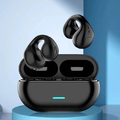NEW Bluetooth 5.3 Wireless Bone Conduction Headphones T75 Clip Ear Music Noise Canceling Headset HD Call Sports Gaming Earphone