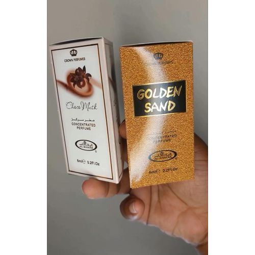 Al Rehab 2 In 1 ESSENTIAL OILS: Golden Sand + Choco Musk Perfume Oils