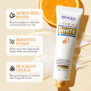 9-Piece Vitamin C Brighten Skin Care Set Potent Nourish Skin White Brighten Face Toner Face Lotion Face Serum Face Masks Hand Cream