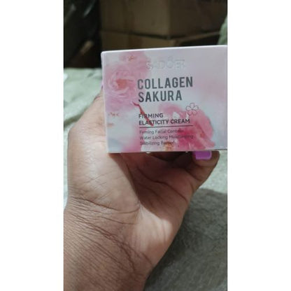 SADOER 3 in 1 COLLAGEN PACKAGE: Collagen Sakura Serum + Collagen Sakura Cleanser + Collagen Sakura Cream+ (FREE GIFT 2 pcs of Sheet Masks)