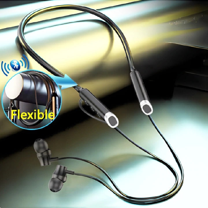 G03 Wireless Bluetooth Neck Band Earphones Earbuds Hanging Neck Sports Two Ears in-ear Neck Hanging Long Standby with Magnetic Voice Assistant