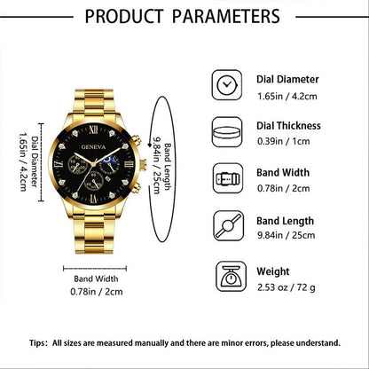 Mens Fashion Business Quartz Watch Fashion Fake Three Eye Six Pin Calendar Men Watch Stainless Steel Belt Men Watches