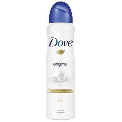 Dove 4 in 1 Selfcare Package: Body Love Essential Care Body Lotion + Deeply Nourishing Body Wash + Beauty Cream bar + Original Antiperspirant Deodarant Spray