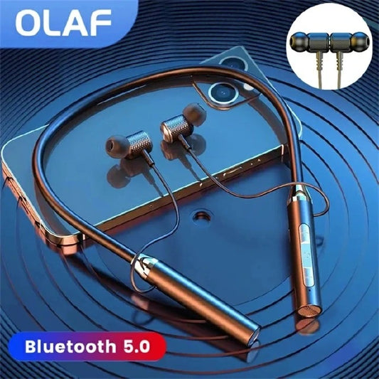 Wireless Headphones Magnetic Neckband Music Headset Wireless Neck-hanging TWS Sports Earbuds Noise Reduction Design Earphone