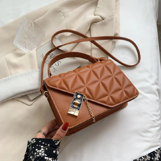 New shoulder bag messenger bag handbag simple chain small bag fashion leisure diamond lattice women's bag small square bag gift for girlfriend