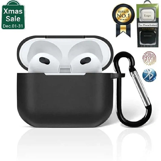 Rich Buds 3rd GN White-Black Earphone Wireless Bluetooth Pods - White-Black