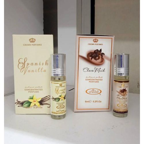 Al Rehab 2 in 1 AMAZING OFFER!!! Spanish Vanilla + Choco Musk Perfume Oils