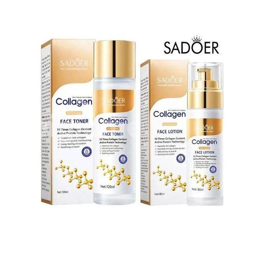 2in1 Collagen Face Toner And Face Lotion For Anti-aging, Anti-wrinkle, Skin Hydrating And Moisturizing Skin Car