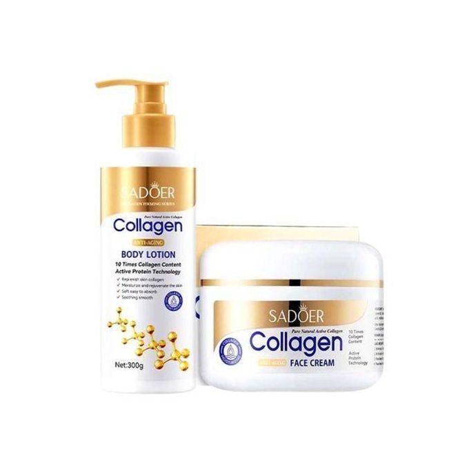 2in1 Collagen Hand And Body Lotion And Face Cream For Anti-aging,Moisturizing Skin Care Set.