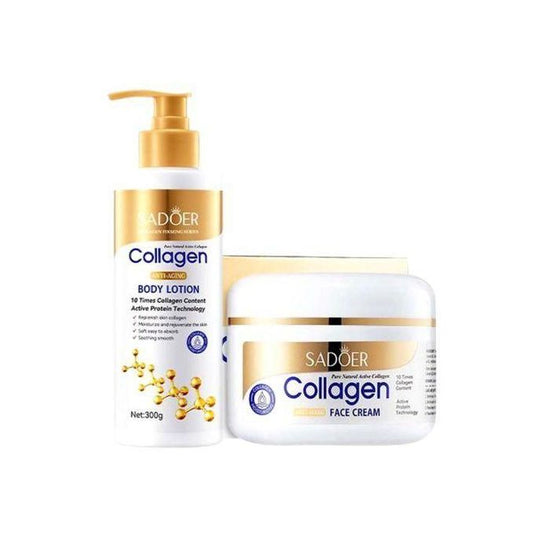 2in1 Collagen Hand And Body lotion and Face Cream For Anti-aging,Moisturizing Skin Care set.