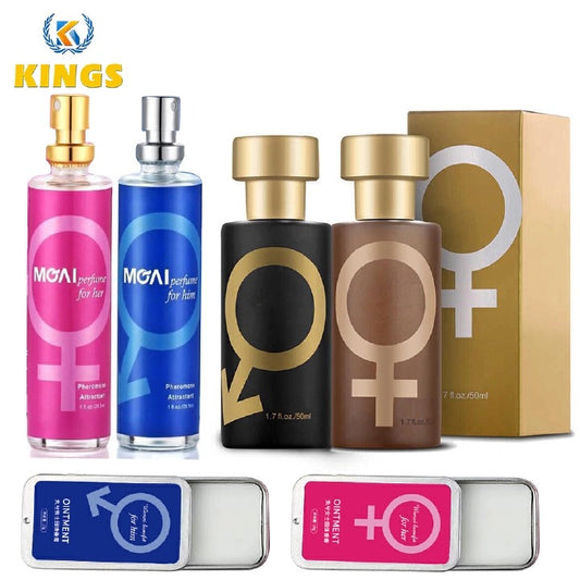 6 PCS Couple Perfume &amp; Solid Balm Set Fragrance Eau De Parfum Set