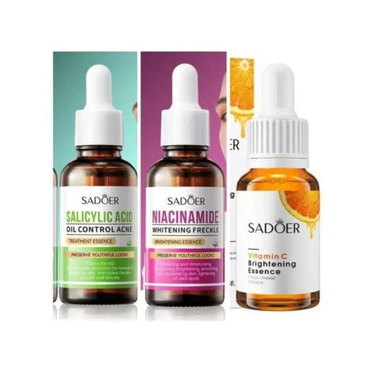 3 In 1, Niacinamide Brightening Serum Vitamin C Brightening Essence + Salicylic Acid Acne Treatment Essence Salicylic Acid Acne Treatment Essence +...