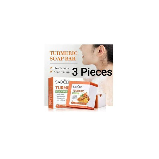 3 Pieces Turmeric Soap, Acne Removal Tumeric Soaps