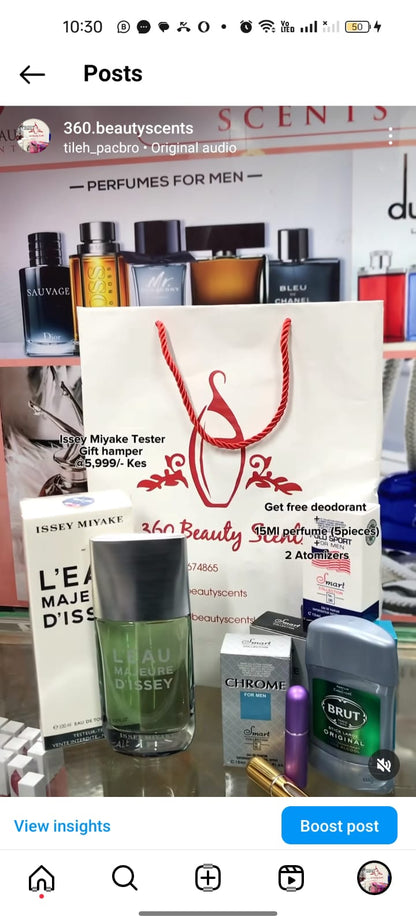 L'Eau majeure D'issey Issey Miyake plus free gifts