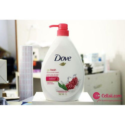 Dove Go Fresh Revive Body Wash, Pomegranate And Lemon Verbena Scent 1 Litre