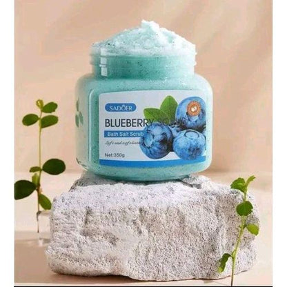 SADOER Blueberry Exfoliating Bath Salt Body Scrub For Dry & Oily Skin