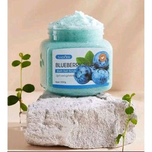 SADOER Blueberry Exfoliating Bath Salt Body Scrub For Dry & Oily Skin