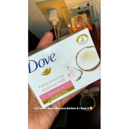 Dove 3 in 1 SELFCARE SET: Purely Pampering Body Wash + Beauty Finish Deo Spray + Coconut Milk Beauty Cream Bar