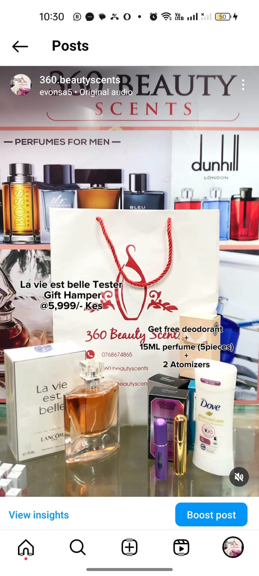 La vie EST belle tester plus free gifts