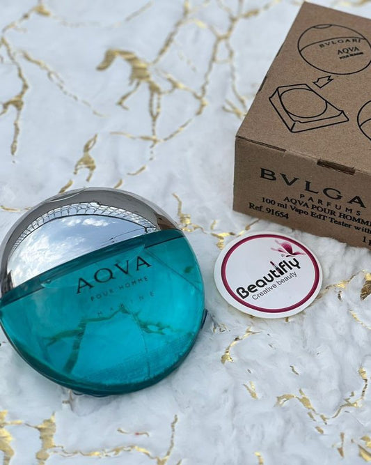 Generic Aqva Pour Homme Marine Bvlgari â€“ 100ml Tester â€“ EDT for Men  Plus free 5 travel spray and Deodorant