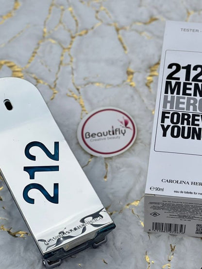 Generic 212 Heroes Carolina Herrera â€“ 90ml Tester â€“ EDT for Men  Plus free 5 travel spray and Deodorant