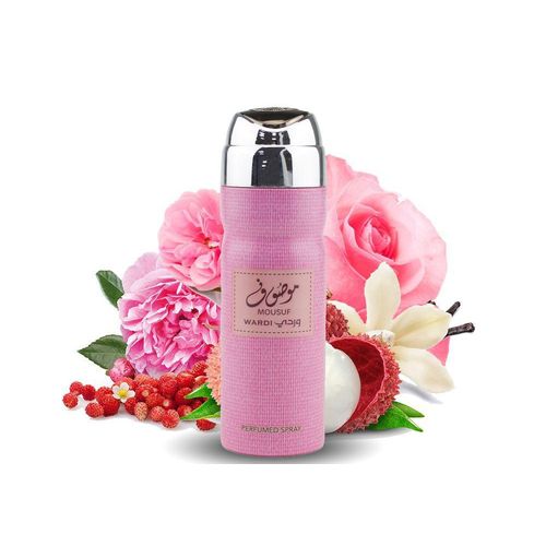 Al Rehab 2 in 1 Perfume Spray: Mousuf Wardi Spray + Distance Perfume Oil