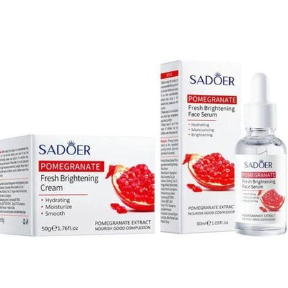 SADOER 2 in 1 Set : Pomegranate Fresh Brightening Cream + Serum