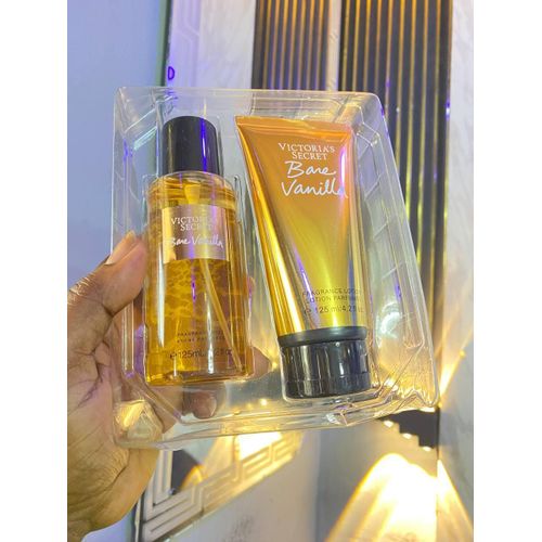 Victoria's Secret 2 in 1 Gift Set: Bare vanilla body mist + fragrance lotion