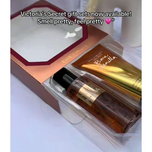 Victoria's Secret 2 in 1 Gift Set: Bare vanilla body mist + fragrance lotion