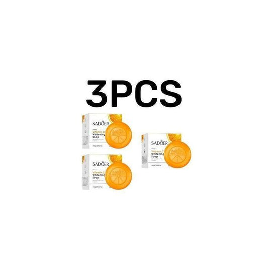 3pcs Body and Face Vitamin C Soap, Vitamin C Black Spots Whitening Soap, Removes Dirt, Whiten Black Spots, Fade Dark Marks, Brighten Skin,