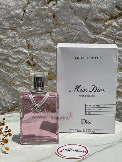 Miss Dior â€“ Rose Essence â€“ 100ml EDT Tester for Women Plus free 5 travel spray and Deodorant