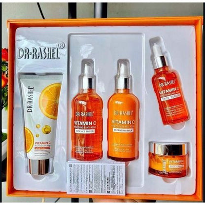 DR RASHEL 5 In 1 SPECIAL PACKAGE!!! Vitamin C Brightening And Anti-aging Skincare Set