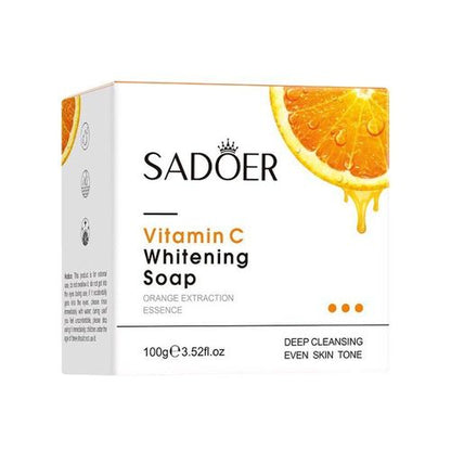 SADOER 3 in 1 : Vitamin C Brightening Face Cream + Face Serum + Soap